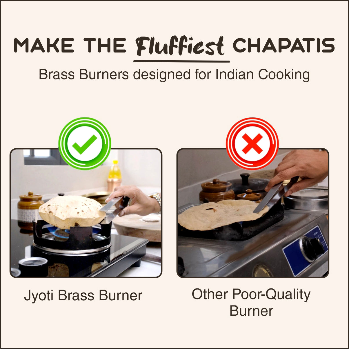 Direct Flame Brass Burners