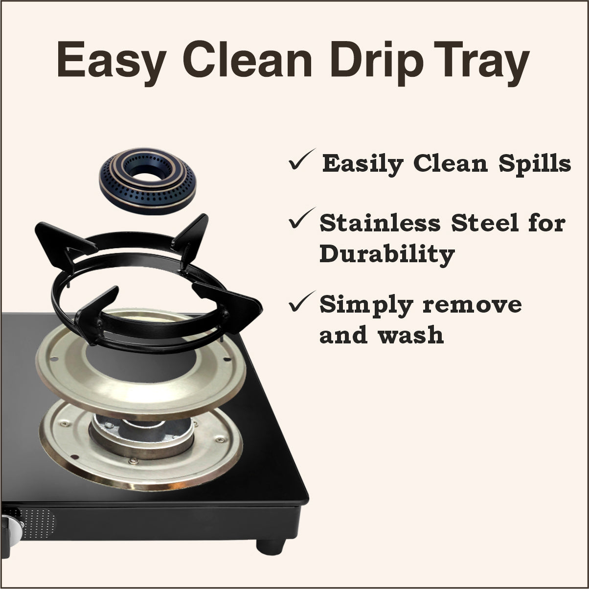 Easy Clean Removable Trays
