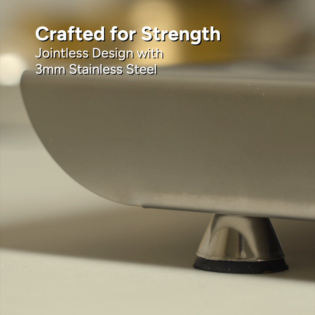 Jointless 3 mm stainless steel construction on Jyoti 340 WOW Crown