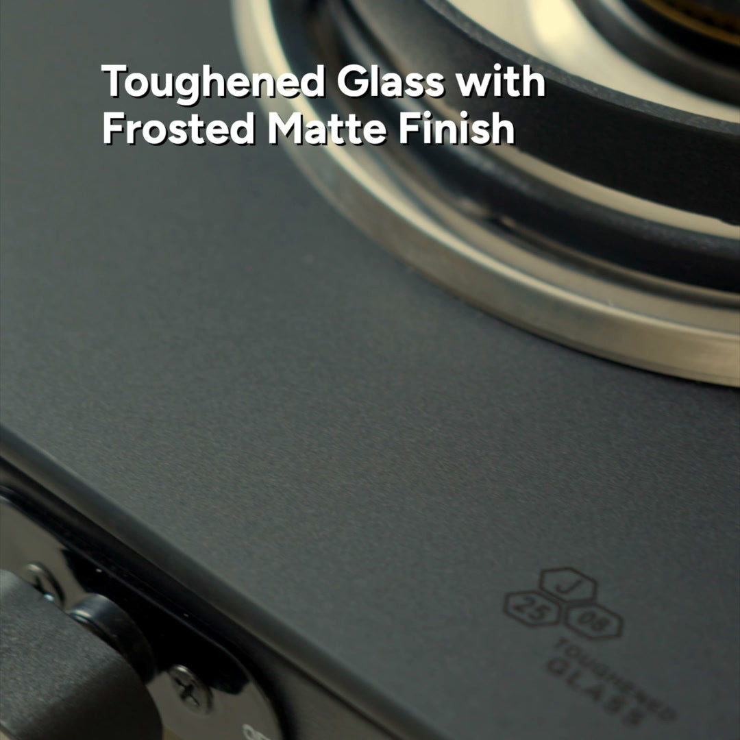 Frosted matte toughened glass surface on Jyoti 390 Oblong Matte