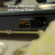 ABS control knobs with mirror finish on Jyoti 390 Oblong Matte