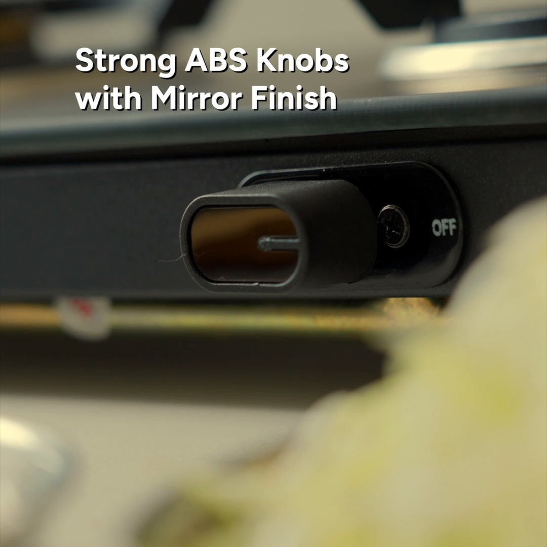 ABS control knobs with mirror finish on Jyoti 390 Oblong Matte