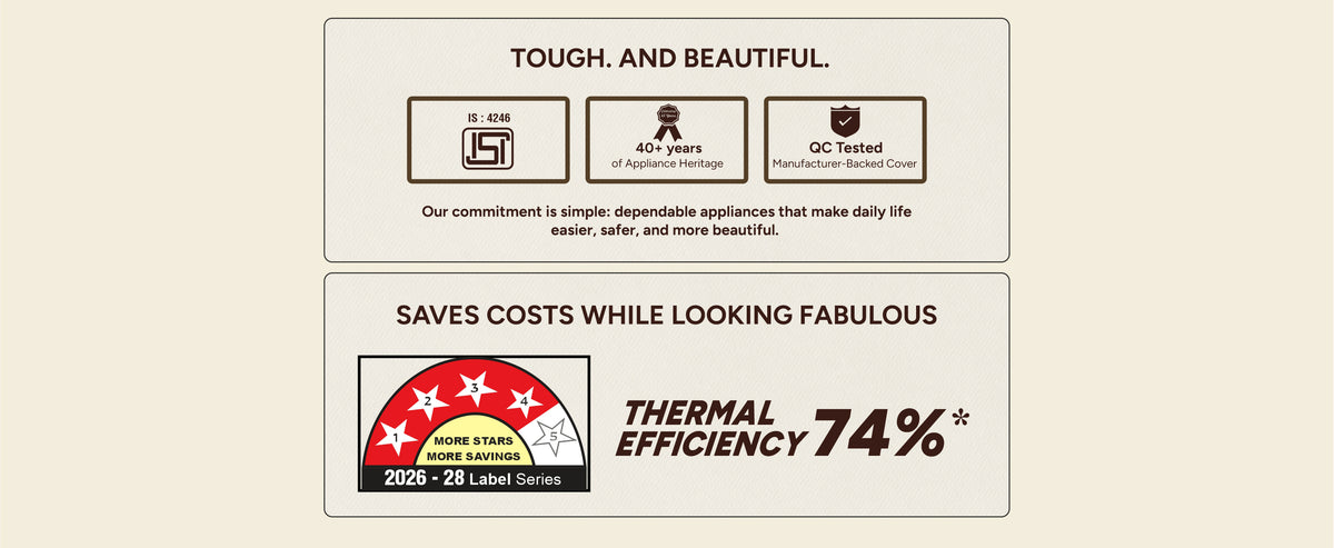 Jyoti Noir 3B Auto — 4 Star BEE rating and 74% thermal efficiency