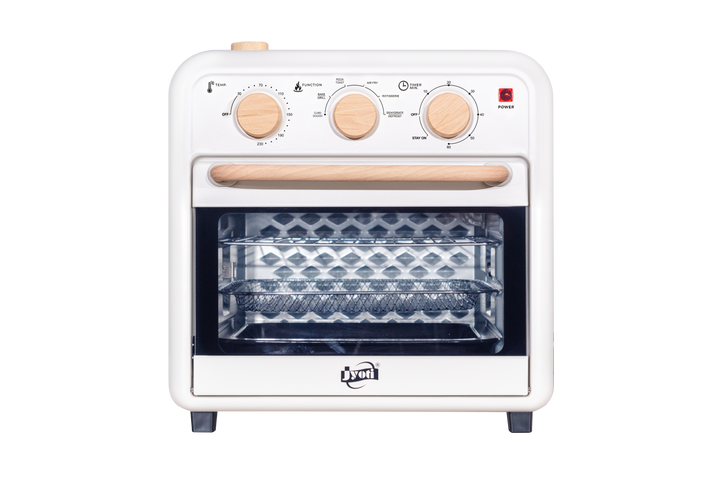 Jyoti NutriSteam Air Fryer Oven in Ivory White, front view