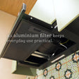 Oxygen 2050-60 slide-out chimney aluminium filter detail