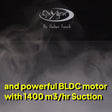 Oxygen 2055-60 Dice BLDC motor 1400 m³/hr suction demonstration