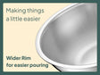 Tatva Tasla wide rim for easier pouring — shared across all sizes